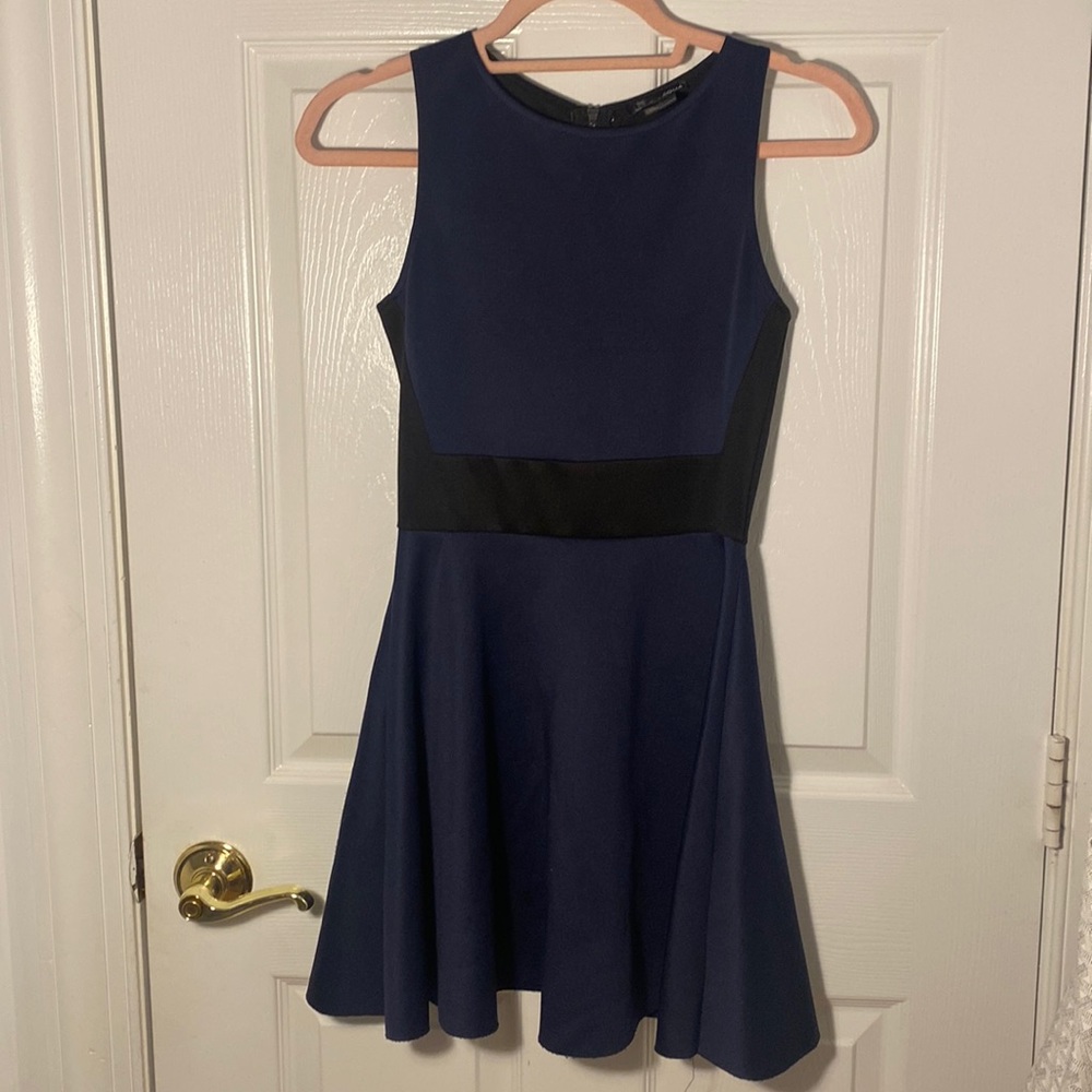 aqua mini dress navy blue/black